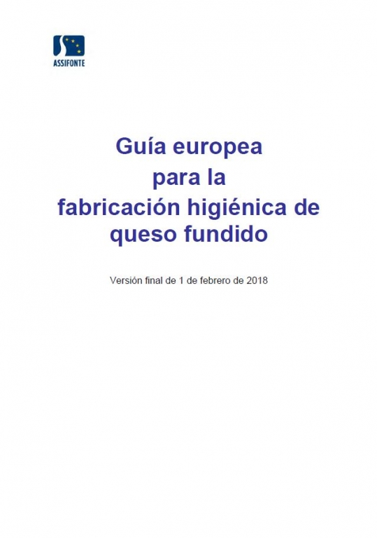 Guía europea para la fabricación higiénica de queso fundido