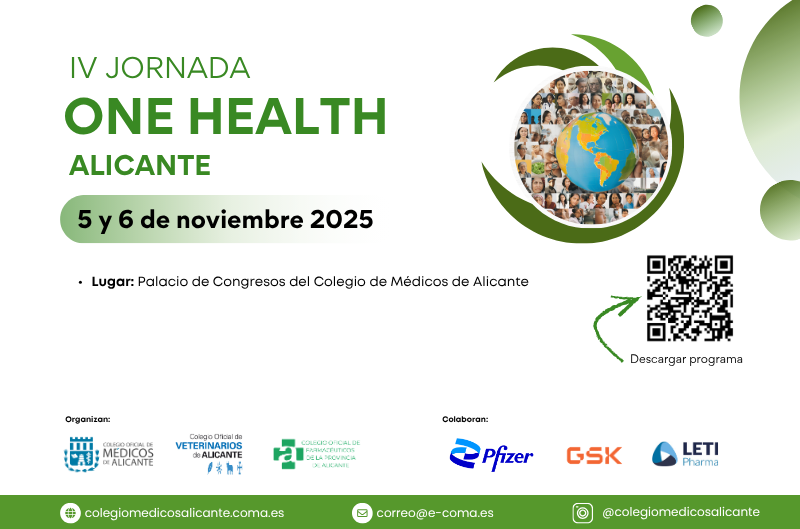 Médicos, veterinarios y farmacéuticos, unidos para defender el enfoque ‘One Health. Una Sola Salud Global’ desde Alicante