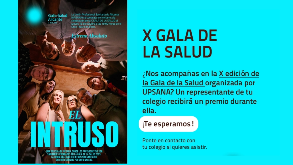 Unión Profesional Sanitaria de Alicante celebrará en el Gran Teatro de Elche su X Gala de la Salud